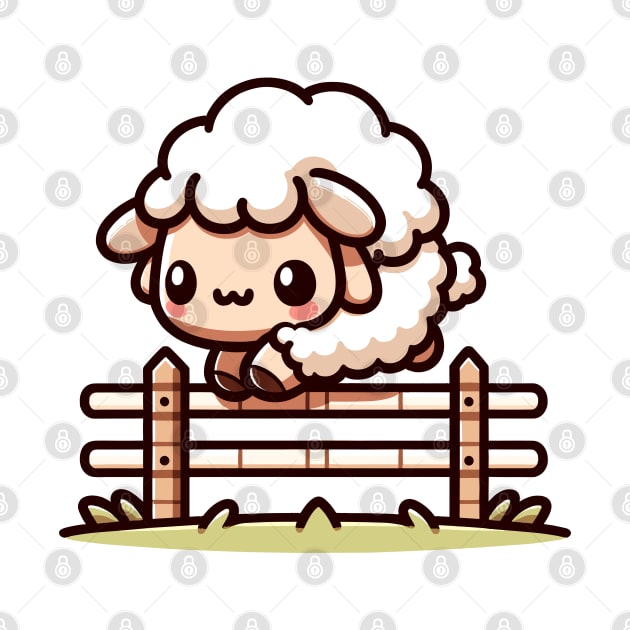 Jumping Sheep by Fossilized Pixel