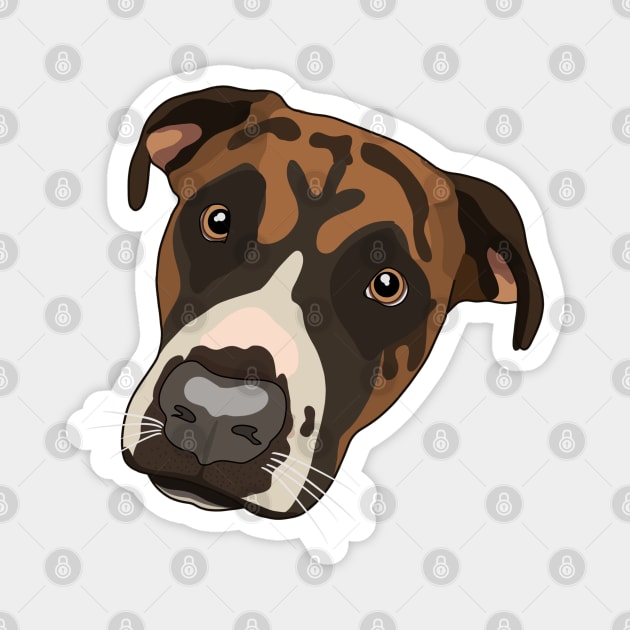 Boxer Dog Magnet by crankycranium