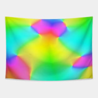 Bright Rainbow Abstract Design! Tapestry