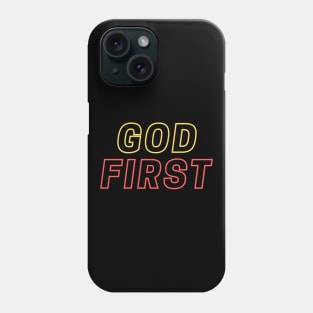 God First | Christian Typography Phone Case