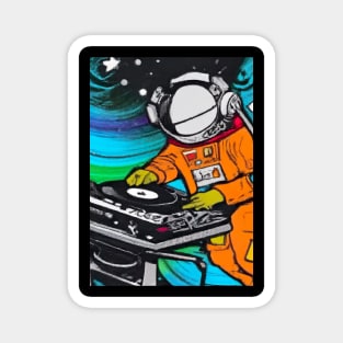 Astronaut DJ In Space Magnet