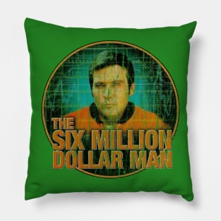 Vintage Six Million Dollar Man Pillow