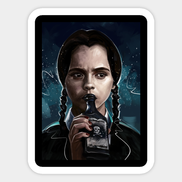 Wednesday Addams - Addams Family - Sticker | TeePublic