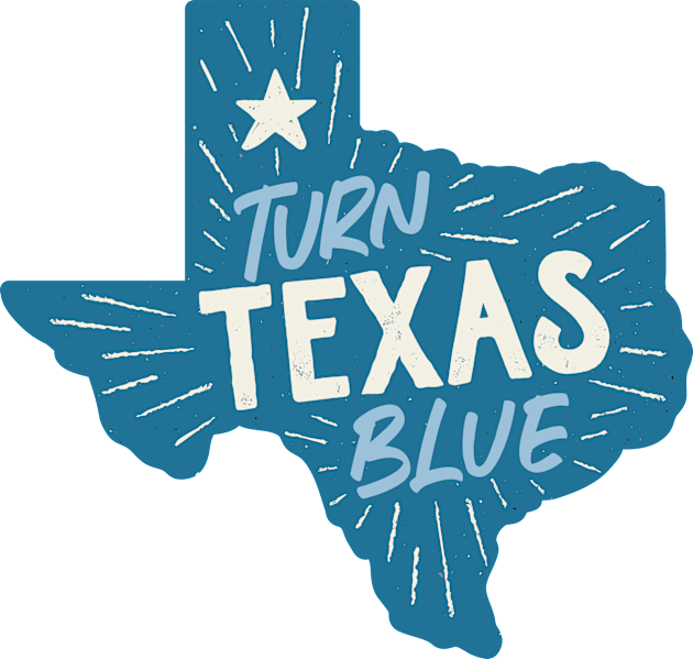 Turn Texas Blue Kids T-Shirt by SLAG_Creative