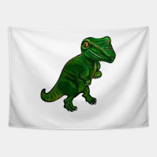 Dinosaur - green dinosaur Tapestry