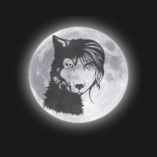 Wolf Trapped in Human Lover of Wolves Gifts T-Shirt