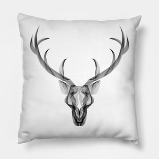 Dramabite Linear deer stag Pillow