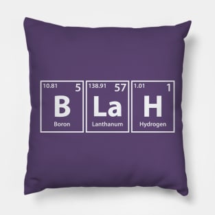 Blah (B-La-H) Periodic Elements Spelling Pillow