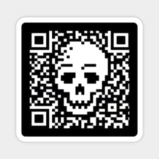 Skull QR code Magnet