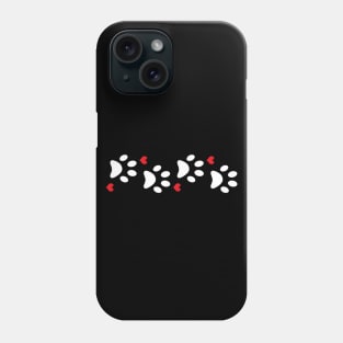Dog Paws Love Dog Paw I Love My Dog Pet Pets Puppy Sticker Stickers Decal Decals Phone Case