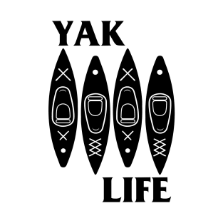 YAK LIFE - Black Flag (Kayaks) T-Shirt