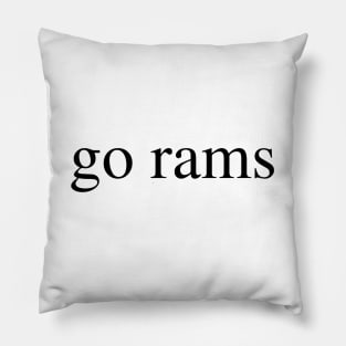 go rams Pillow