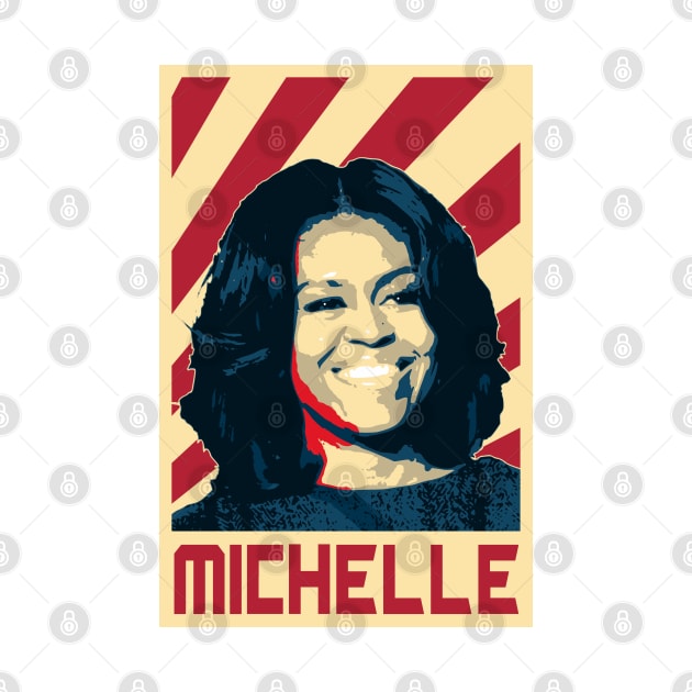 Michelle Obama Retro Propaganda by Nerd_art