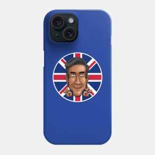 Rishi Sunak Victory Sign British Flag Phone Case