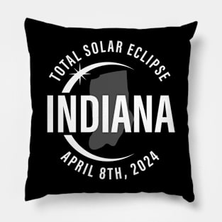 Indiana Total Solar Eclipse April 8 2024 Path of Totality 2024 North America Pillow