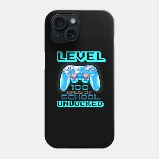 Level 100 Days Of School Unlocked Boys Girls Kids Video Game Phone Case