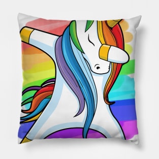 Team 6TH GRADE Unicorn Dabbing Gift Back To School Pillow