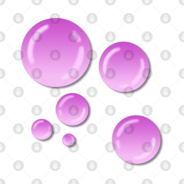 Pink Vaporwave Bubbles by melisssne