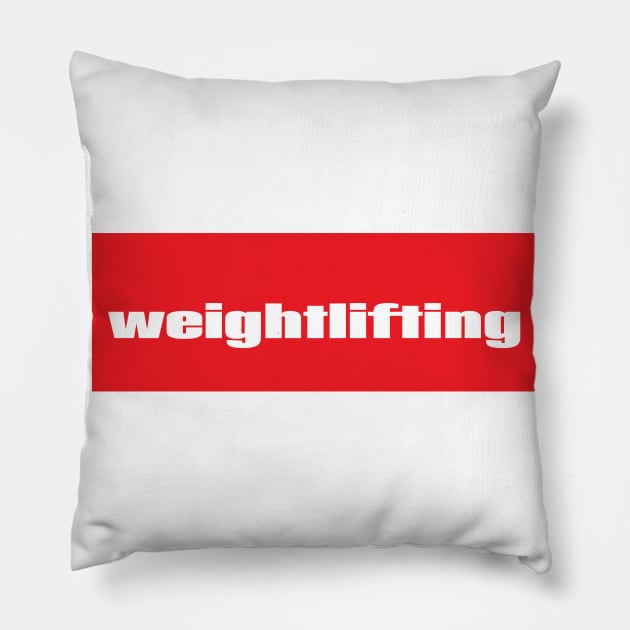 Weightlifting Pillow by ProjectX23Red