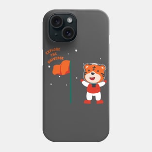 Cute tiger astronaut Phone Case