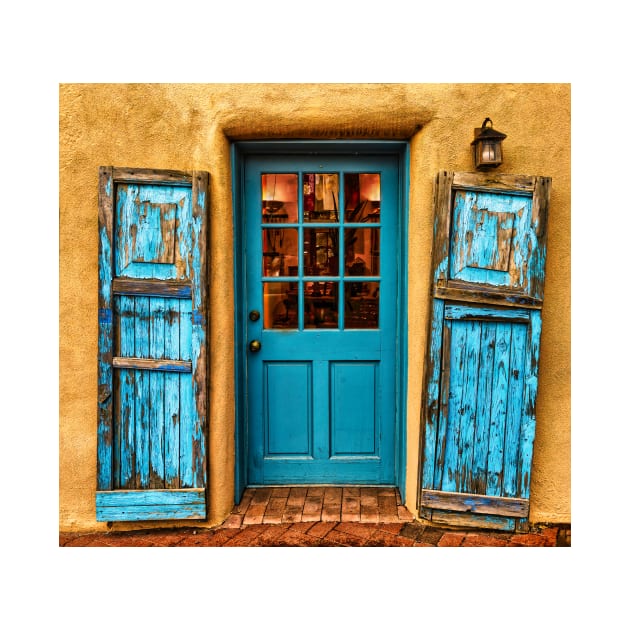Santa Fe Turquois Door by jforno