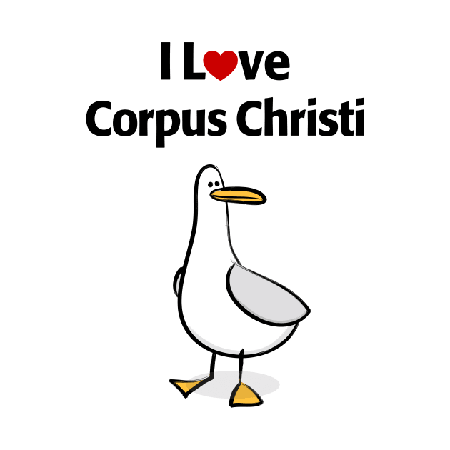 I Love Corpus Christi by MonkeyTshirts