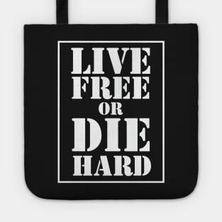 Live Free Or Die Hard - White Tote