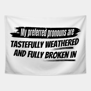 Sarcastic Preferred Pronouns Design Tapestry