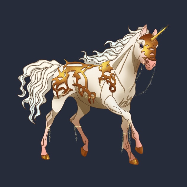 White unicorn by MeOfF