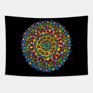 Bright & Colorful Mandala Tapestry