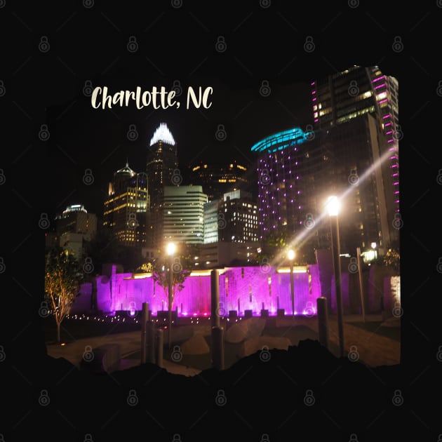 Cool photography of Charlotte North Carolina skyline pink sky sunset USA city break by BoogieCreates