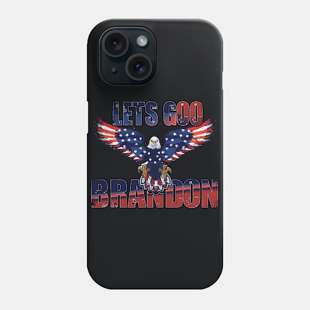 lets go brandon vintage grunge look Phone Case by nowsadmahi