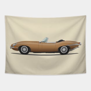 Jaguar E Type Roadster Bronze Tapestry