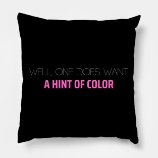 A hint of color | The Birdcage Pillow