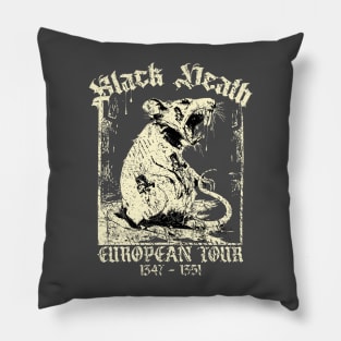 Vintage BLACK DEATH European Tour Pillow