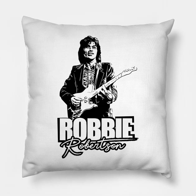 Robbie Robertson Pillow by ArtMofid