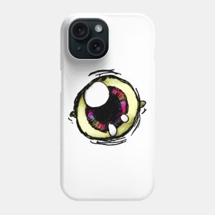 Colorful creepy eye Phone Case