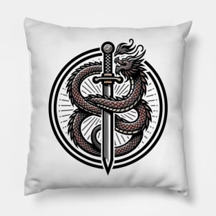 The Dragon will be born again Pillow