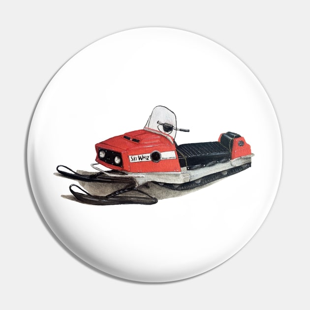 Ski Whiz snowmobile Pin by Fabrikelle