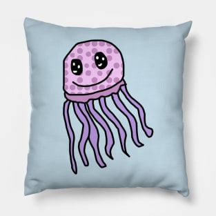 Pink Poke Dot Jellyfish Pillow