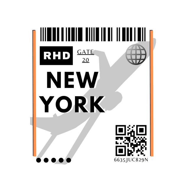 New York Ticket Design by Zwen Rubby