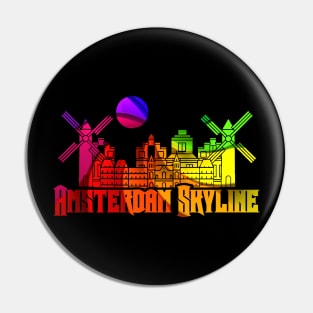 Amsterdam Skyline Pin