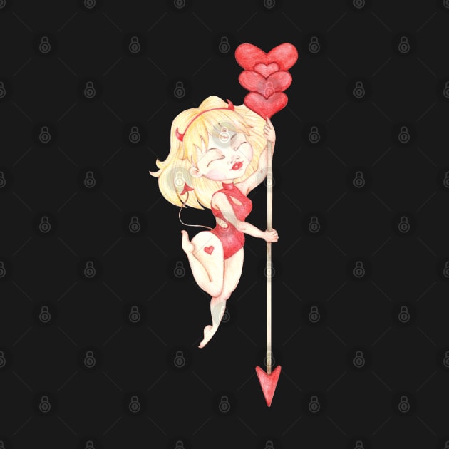 Valentine pole dancer by LaBellaCiambella