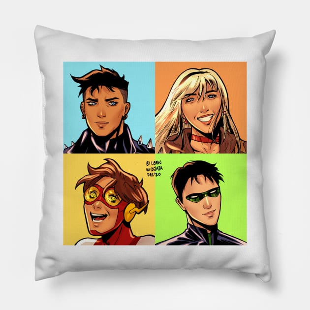 Core Four Pillow by Eileen Widjaja