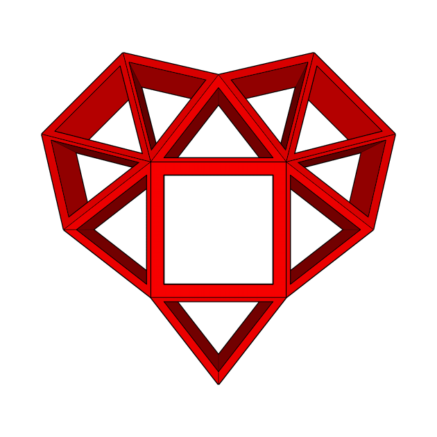 gmtrx seni lawal f134 polyhedron heart section by Seni Lawal