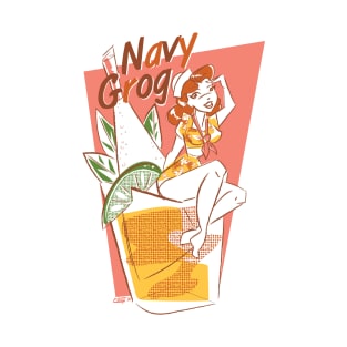 Tiki Navy Grog- by Cathy Clark-Ramirez T-Shirt