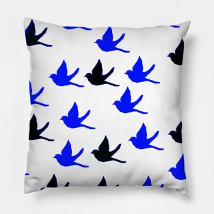 Digital painting birds pattern Pillow