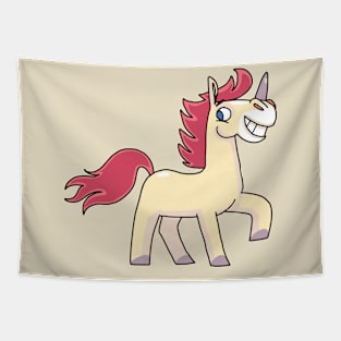 unicorn in motion proudly and happily Tapestry