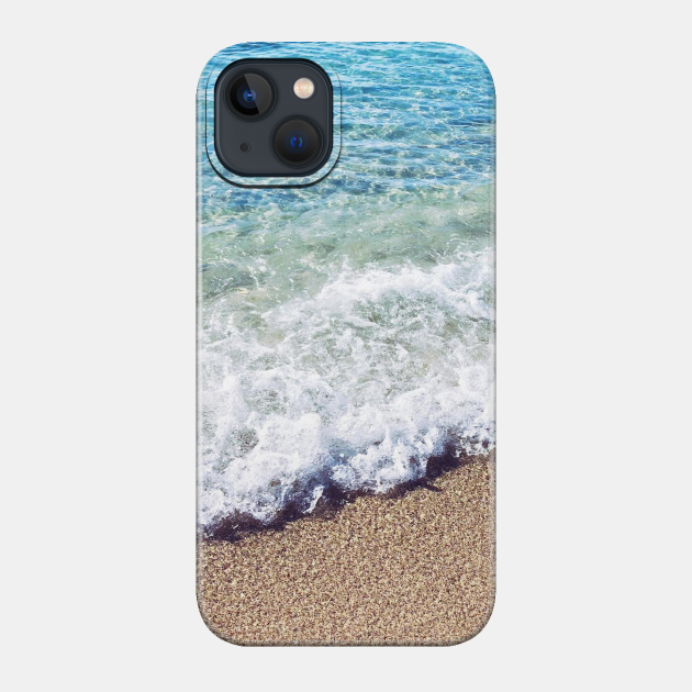 Crashing Waves at the Shore - Beach - Phone Case