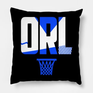 Throwback Orlando Basketball Art Pillow